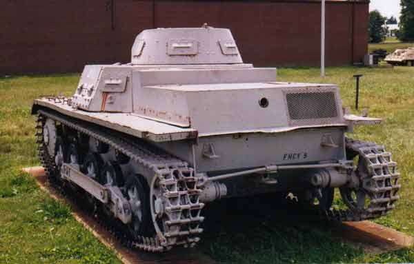 Rear view of Panzer kpfw I